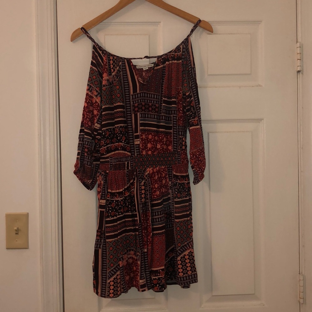 Bohemian inspired sleeveless spaghetti strap dress